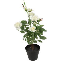 Kunstplant Camellia 25x20x49 cm wit