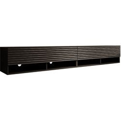 Meubella - TV-Meubel Asino - Wave - Mat zwart  - 200 cm