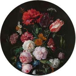 Muursticker Bloemen (Ø 75 centimeter)
