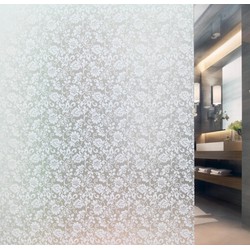 Raamfolie - barok - semi-transparant - 45 cm x 2 m - glasfolie - Raamstickers
