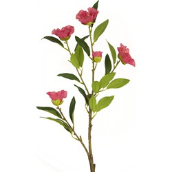 Kunstbloem Cammellia 80 cm roze