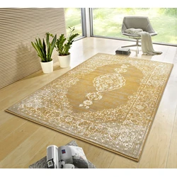 Vintage Laagpolig vloerkleed - Gloria - Mosterd - 120 X 170 CM