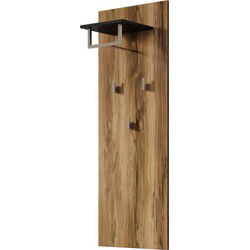 Meubella - Kapstok Linford - Donker eiken - 50 cm