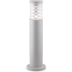 Moderne Grijze Sokkellamp Tronco - Ideal Lux - E27 - Vloerlamp voor Buiten
