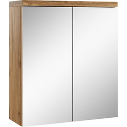 Badplaats Spiegelkast Toledo 60 x 20 x 60 cm - Eiken - Badkamerkast Badkamer