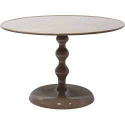 Salontafel Rond - Taupe Glans - 59x59x38,5cm - Carien