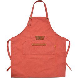 Clayre & Eef Keukenschort Roze Polyester