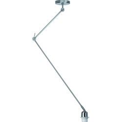 Highlight - Rod - Plafondlamp - E27 - 40 x 40  x  140cm - Nikkel