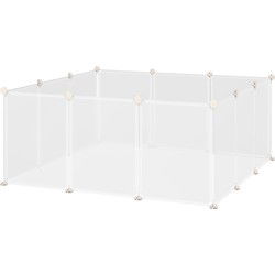 4goodz Dierenren Kunststof 105x105x45 cm - 12 Panelen