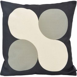 Fluid Black | 45 x 45 cm | Kussenhoes | Katoen/Linnen