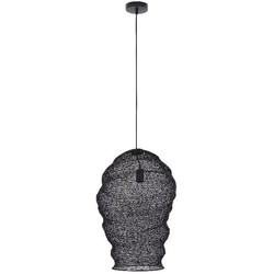 PTMD Hanglamp Miko - 42x42x60 cm - Ijzer - Zwart