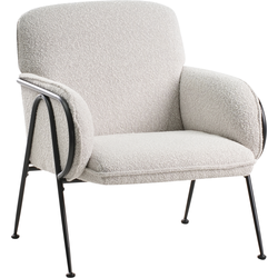 Beliani TRYSNES - Fauteuil-Beige-Polyester