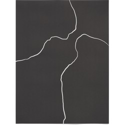Kave Home - Zwart papier Keilani vel 42 x 56 cm