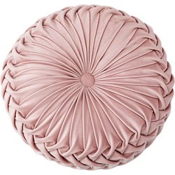 Fluwelen Kussen Ottoman – Rond – Roze -Velvet - Ø 40 cm (incl. vulling)