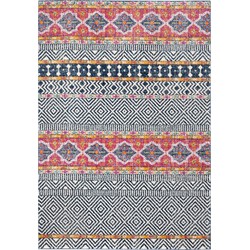 Safavieh Modern Chic Indoor Woven Area Rug, Madison Collection, MAD614, in Navy & Ivory, 122 X 183 cm