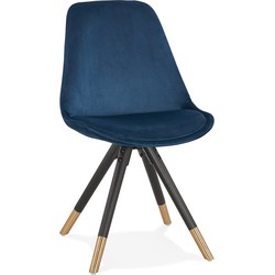 Design stoel HAMILTON blauw