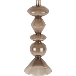 Present Time - Kandelaar Totem Glass XL - Chocoladebruin