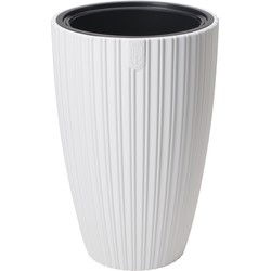 Form Plastic Plantenpot/bloempot - kunststof - wit - 40 x 58 cm - Plantenpotten