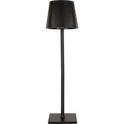 Gabriël Tafellamp Ø 12x41 cm Zwart Metaal