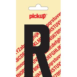 Deco letter r nobel zwart 90 mm - Pickup