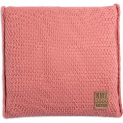 Knit Factory Jesse Sierkussen - Coral - 50x50 cm - Inclusief kussenvulling
