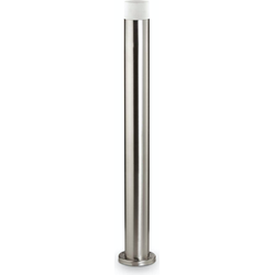 Titel: Landelijke Zilveren Sokkellamp - Ideal Lux Venus - Aluminium - GU10 - 12 x 7 x 29,5 cm