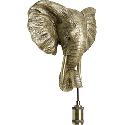 Wandlamp Elephant - Goud - 35x13x36cm