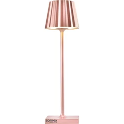 Sompex TROLL NANO tafellamp | Rose Goud | 21 cm / voor binnen en buiten / oplaadbaar / dimbaar 