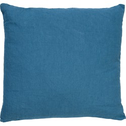 Dutch Decor LINN - Sierkussen 45x45 cm - 100% linnen - effen kleur - Provincial Blue - lichtblauw - Dutch Decor