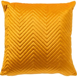 Dutch Decor DUKE - Sierkussen 40x40 cm - subtiel geometrisch patroon - Golden Glow - geel - Dutch Decor