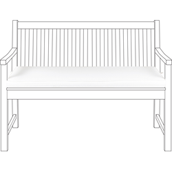 VIVARA  - Tuinkussen - Gebroken wit - 112 x 54 cm - Polyester