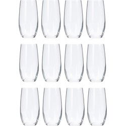 Drinkglazen of waterglazen - 12x stuks - verzwaard - gecurved - 360 ml - Drinkglazen