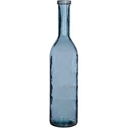Mica Decorations fles rioja glas maat in cm: 75 x 18 lichtblauw