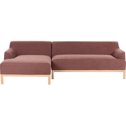 Beliani SOSJO - Hoekbank-Rood-Polyester