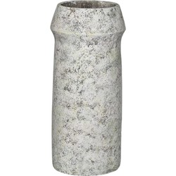 PTMD Nimma Grey cement pot wide top round high L