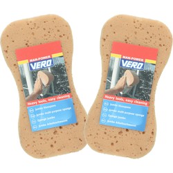 Vero Schoonmaakspons - 4x stuks - 22 x 11 cm - viscose spons - Sponzen