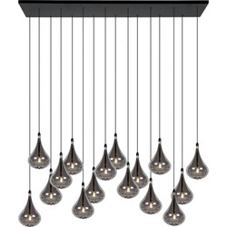 Rayner hanglamp LED dimbaar G4 16x1,5W 3000K zwart