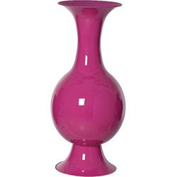 Vaas op voet ijzer L Fuchsia