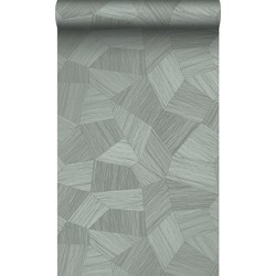 Origin Wallcoverings eco-texture vliesbehang grafisch 3D motief blauw grijs - 0.53 x 10.05 m - 347820