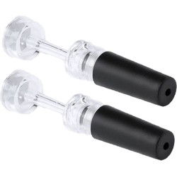 Wijnstopper - 2x - vacuum trekken - kurkenstopper voor flessen - Wijnafsluiters