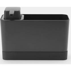 SinkSide Aanrecht Organiser Set, Aanrechtbakje en Zeepdispenser - Dark Grey