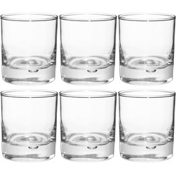 Set van 6x stuks whiskey glazen Georgi 300 ml van glas - Whiskeyglazen