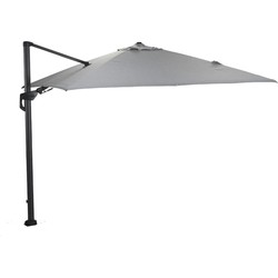 Garden Impressions Zweefparasol Hawaii Deluxe 300x300 - donker grijs - licht grijs