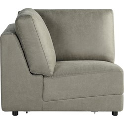 LABEL51 Bank Tivoli - Taupe - Micro Suede - Hoek