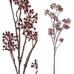 PTMD Berry Plant Bessen Kunsttak - 60 x 15 x 107 cm - Bordeaux