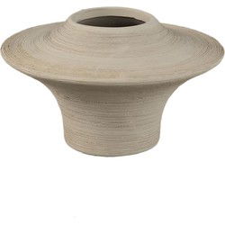 PTMD Vaas Rinder - 19x19x12 cm - Keramiek - Beige