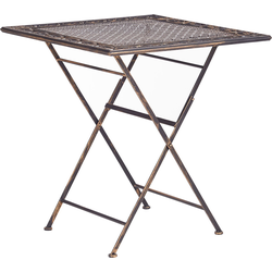 BORMIO  - Tuintafel - Zwart - 70 x 70 cm - IJzer