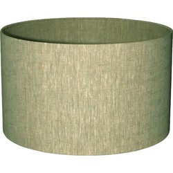 PTMD Rivvo Green Cotton Linen Lampshade Round Low