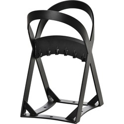 Houtklover van Koolstofstaal - Houtsplitter 20x24x 37 cm - Zwart