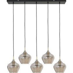 Hanglamp Rakel - Antiek Brons - 5L 104x20x120cm